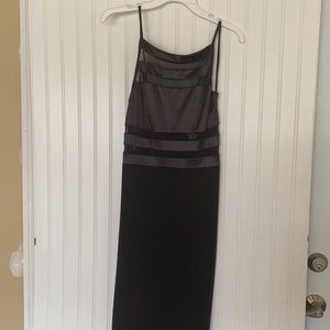 Formal black gown, tailored